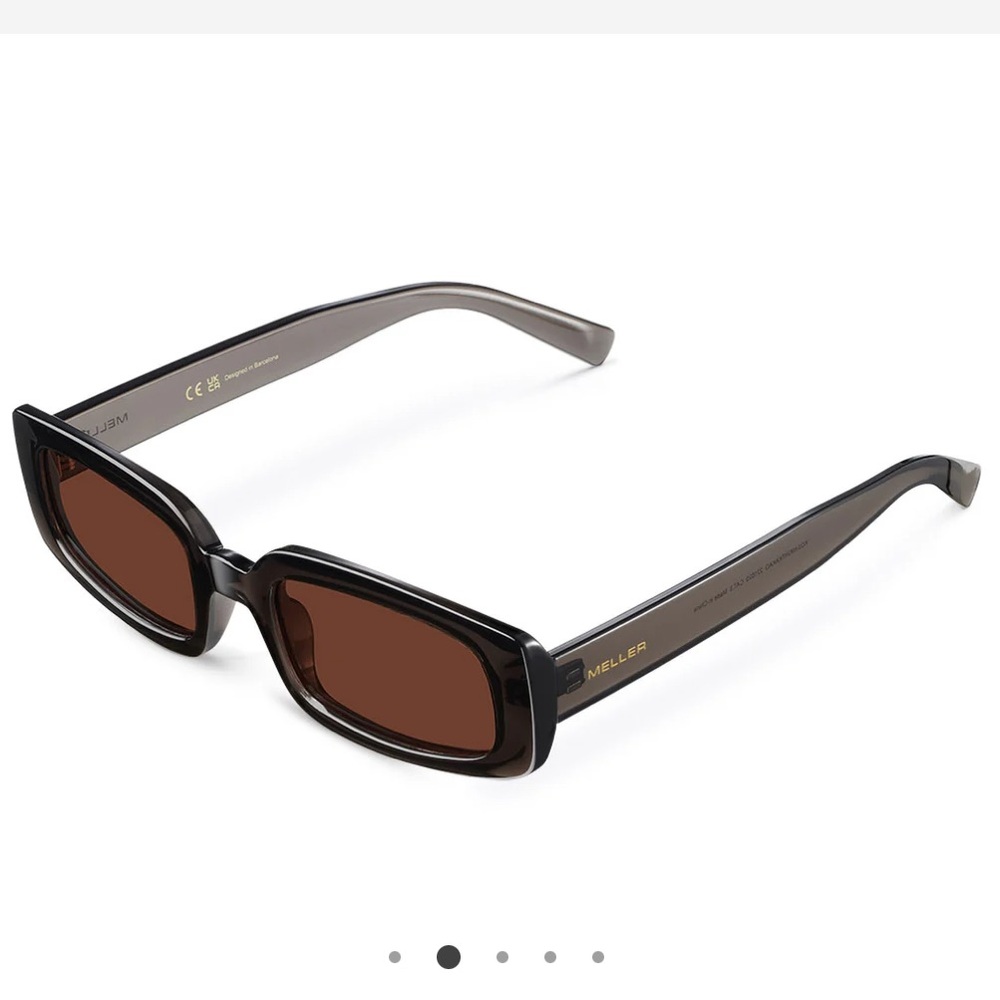 Meller Women’s Rectangular Sunglasses in Dark Brown - Picture 5 of 7